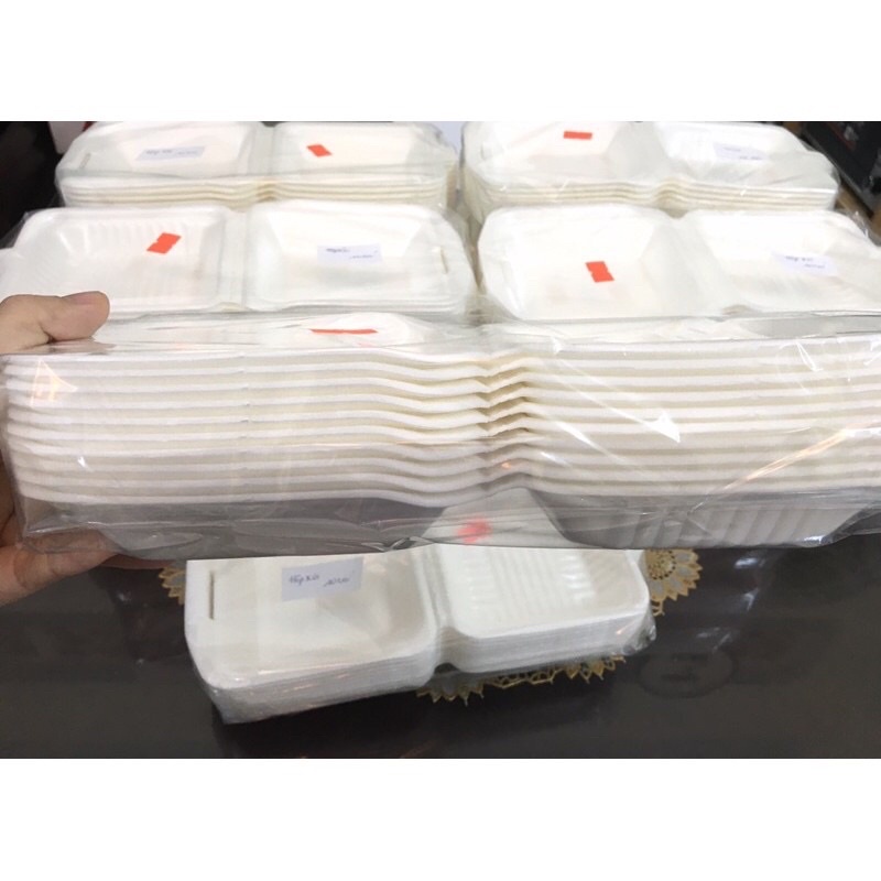 10 cái - Hộp đựng xôi Mekông vuông