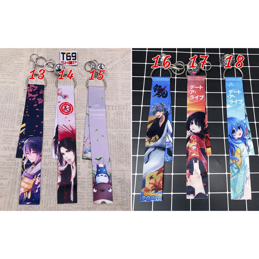 [Có nhiều mẫu] Móc khóa dây chuông Anime Manga - Nhóm 2