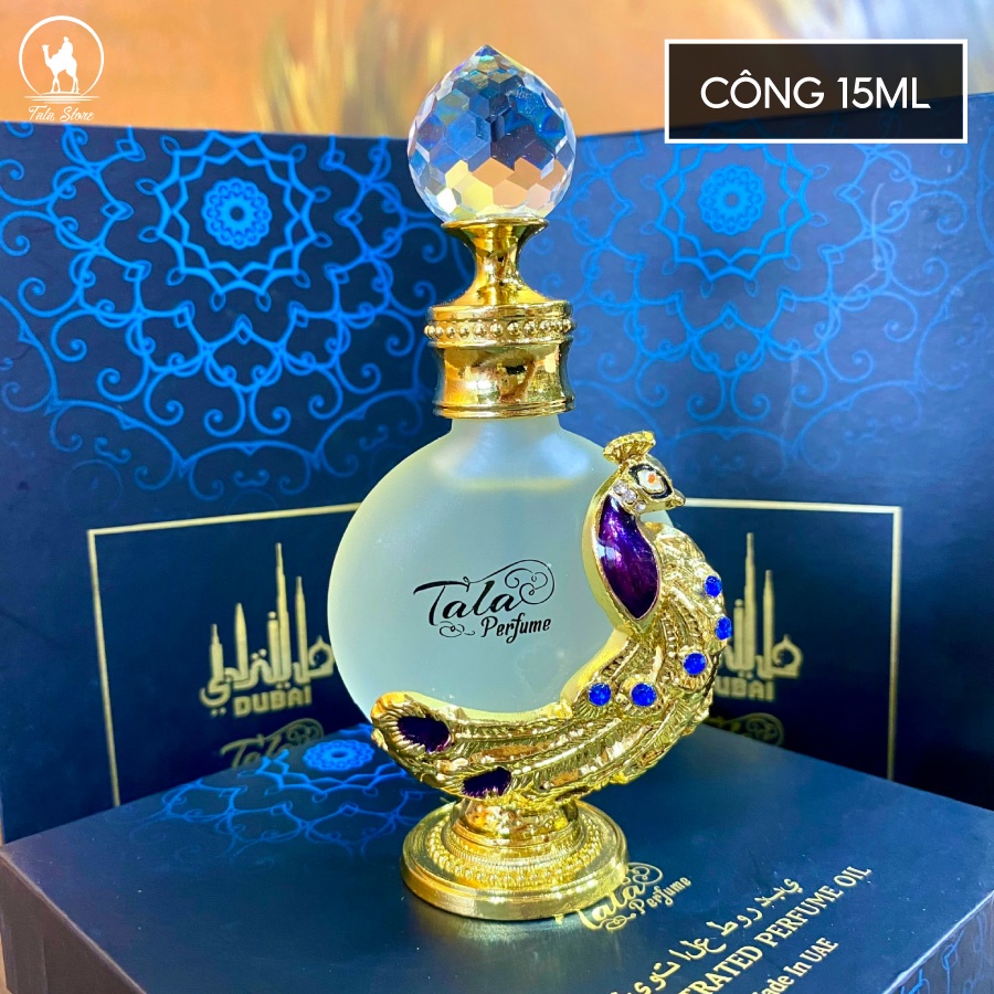 Tinh Dầu Nước Hoa Dubai TALA mẫu Công Phượng Hoàng Gold 15ml, mùi cho nam và nữ, lưu hương 24 giờ, có tem niêm phong