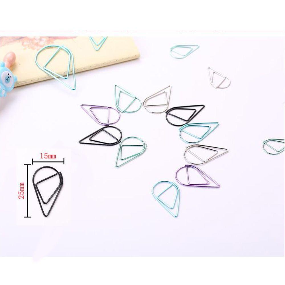 Layor1 Kẹp Giấy Học Sinh Hình Giọt Nước Dễ Thương