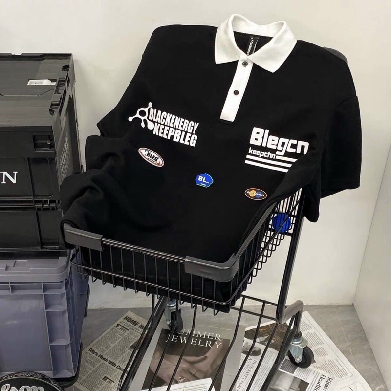 Áo Polo Blengcn unisex chất liệu cá sấu cao cấp, áo thun có cổ unisex trẻ trung cá tính phong cách Hàn Quốc