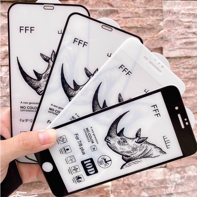 Kính Cường lực full màn iphone TÊ GIÁC hàng chất lượng cao đủ dòng 6/ 6s/ 7/ 8 plus/ x/ xsmax/ 11/ 12/ 13 promax
