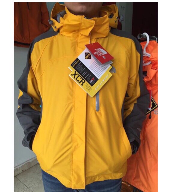 Áo the north face cao cấp 2 lớp màu vàng