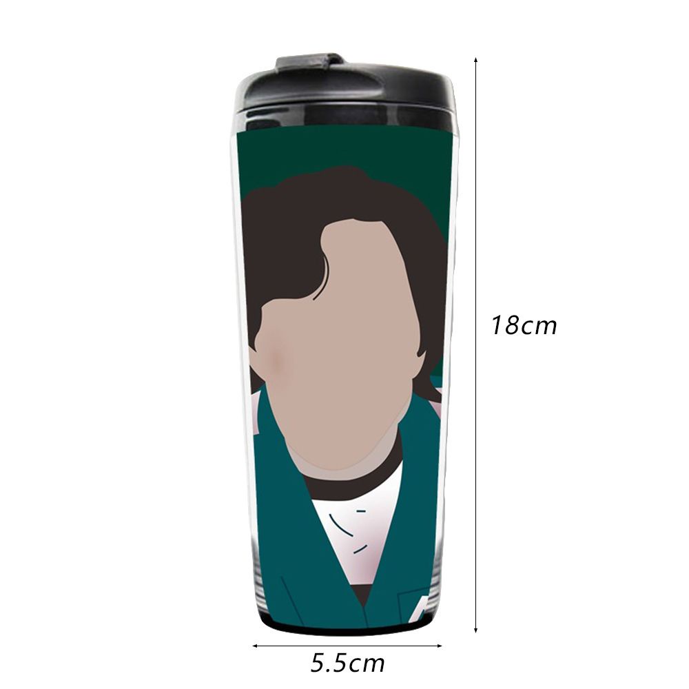 Cốc Đựng Nước Giữ Nhiệt Hai Lớp Bằng Nhựa Bền Bỉ Cho Fan Hâm Mộ TV Play 046 Lee Jung Jae