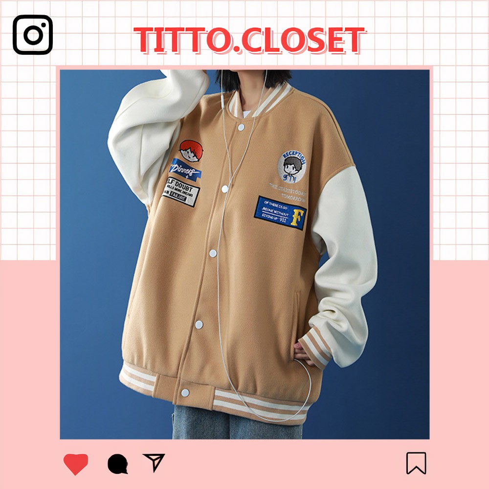 Áo Bomber Nỉ Thêu Hình 911 - Unisex - Titto Closet | BigBuy360 - bigbuy360.vn