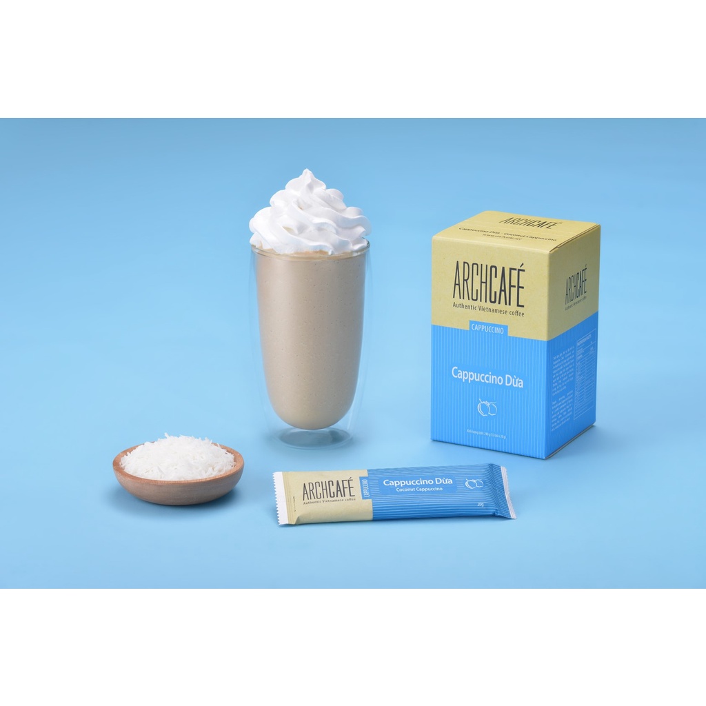 Cà phê Hòa Tan Archcafe Cappuccino Dừa 20G*12