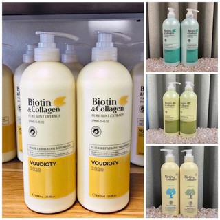 Bộ Dầu Gội Xả Biotin Collagen Màu trắng - xanh lá - xanh dương - màu vàng