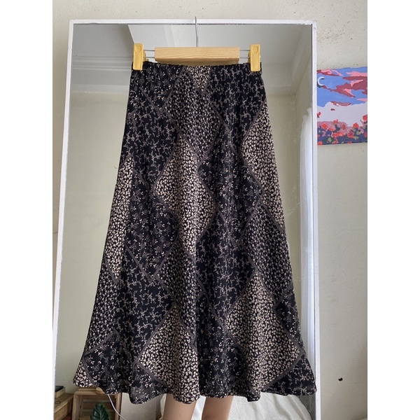 Chân váy hoa nhí seconhand vintage Nhật Bản