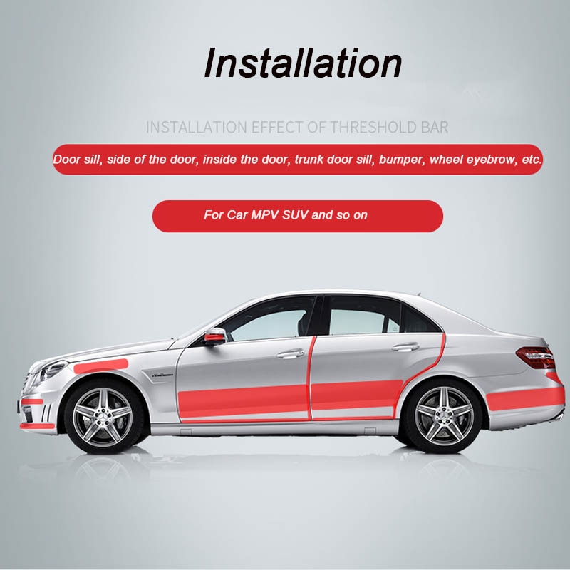 Miếng dán bảo vệ cửa và thân xe hơi bằng PEVA + acrylic 4 màu tùy chọn