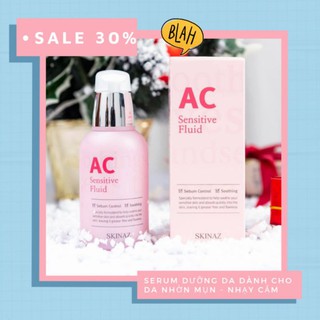 Tinh Chất cao cấp phục hồi da nhạy cảm bị hư tổn, mịn da, giảm mụn, kiểm dầu, trắng sáng da AC Sensitive Fluid Skinaz