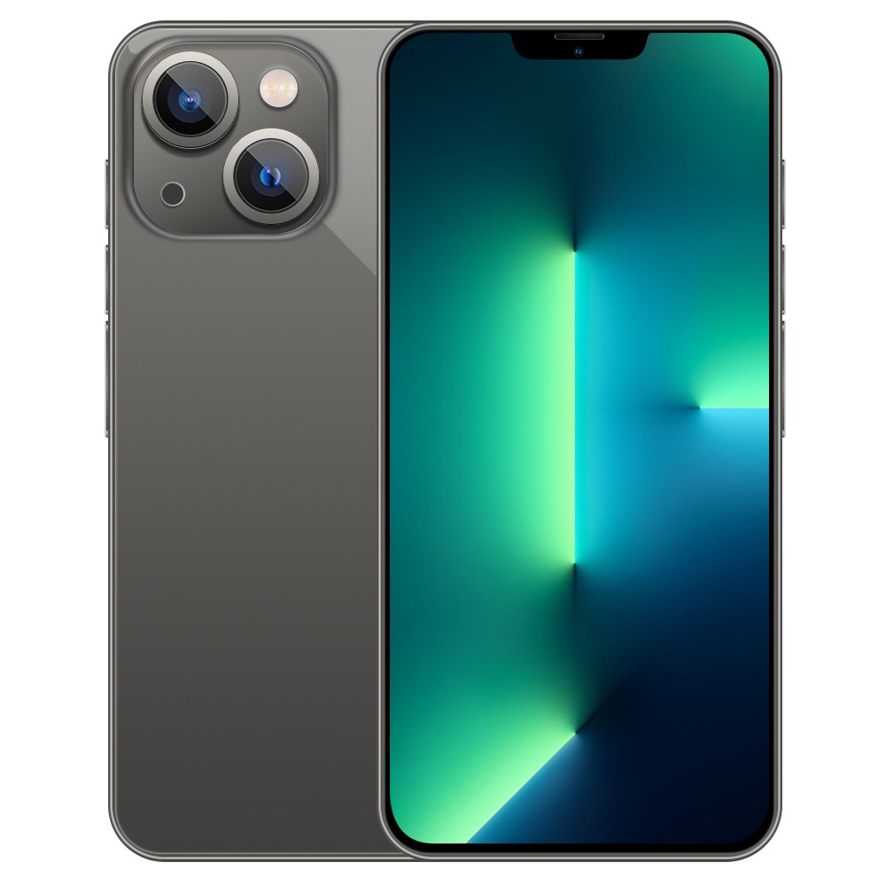 Điện thoại thông minh nhận dạng vân tay toàn màn hình lớn i13pro8 + 256GB mới Hệ điều hành Android
