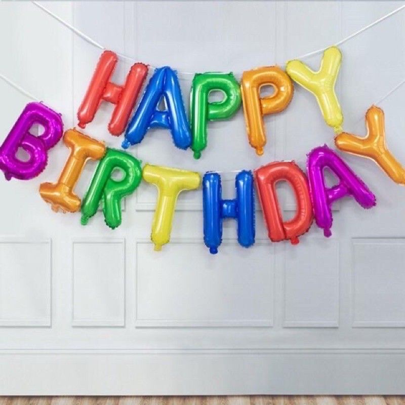Bóng chữ Happy birthday