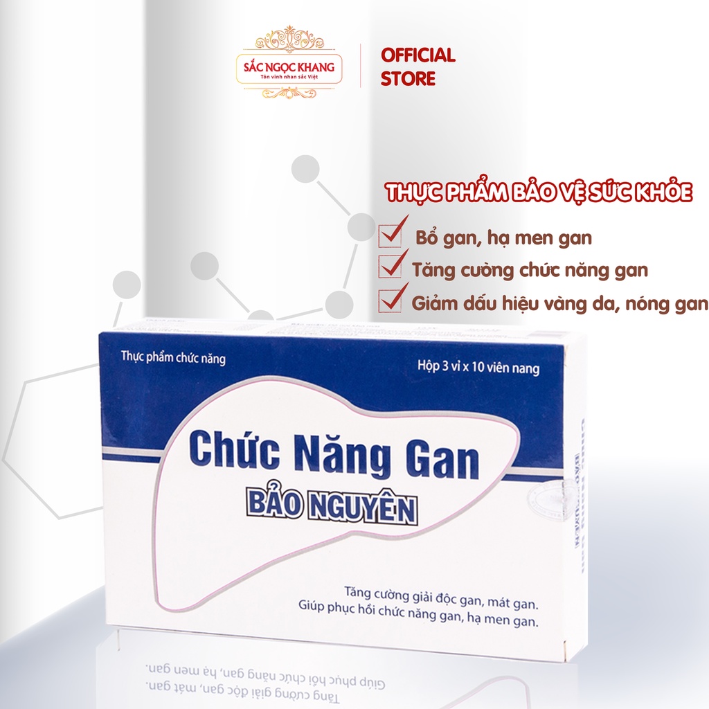 Chức năng gan BẢO NGUYÊN Sắc Ngọc Khang 30 viên
