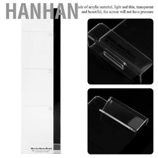 Hanhan1 Bảng ghi chú bằng tấm dán acrylic bên hông màn hình máy tính