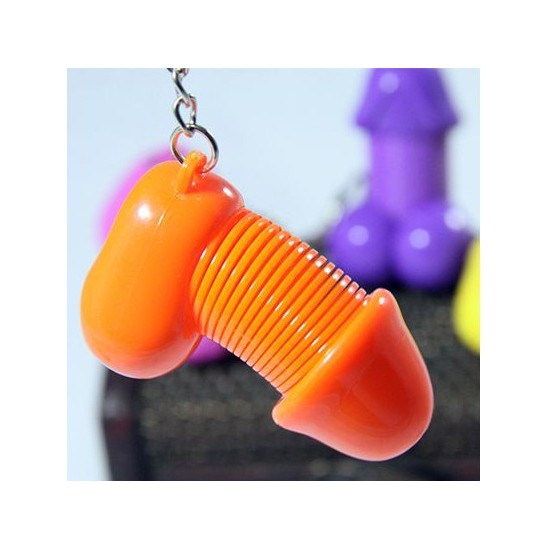 Móc khóa con ciu lò xo độc đáo
