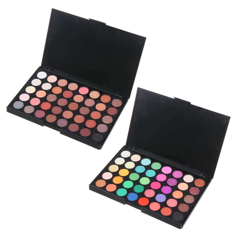 Bảng Phấn Mắt 40 Màu Lì Và Ánh Nhũ Kết Hợp Trang Điểm Kháng Nước Và Lâu Trôi