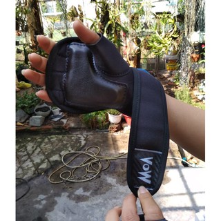 Găng tay tập gym Vow có đai quấn(1 đôi)