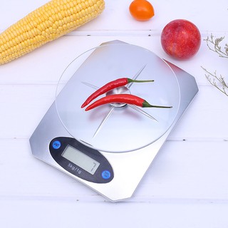 CÂN ĐIỆN TỬ NHÀ BẾP 5KG - CÂN VUÔNG MẶT KÍNH CƯỜNG LỰC (C2)