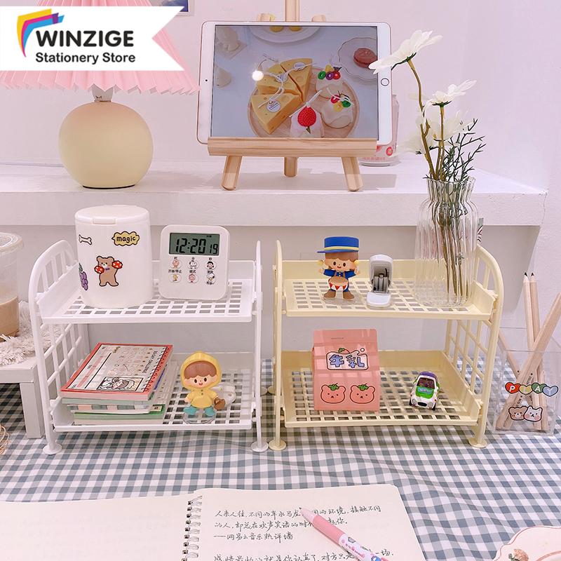 Winzige Macaron Color Storage Rack Cosmetics Stationery Desktop Decorate