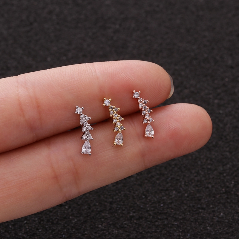 1 Khuyên vành tai hình hoa / vương miện / ngôi sao