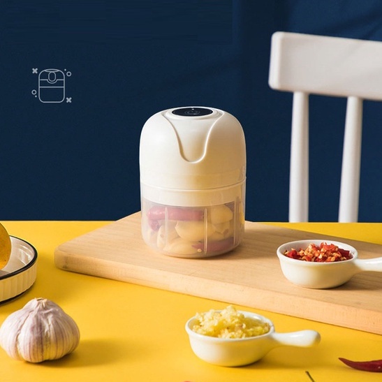 Máy Xay Tỏi Ớt Cầm Tay Tích Điện Cầm Tay