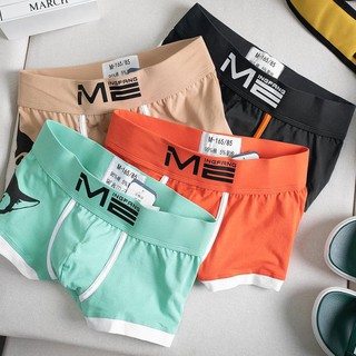 Set 4 Quần Boxer / sịp đùi nam hình mèo cute Meingfang
