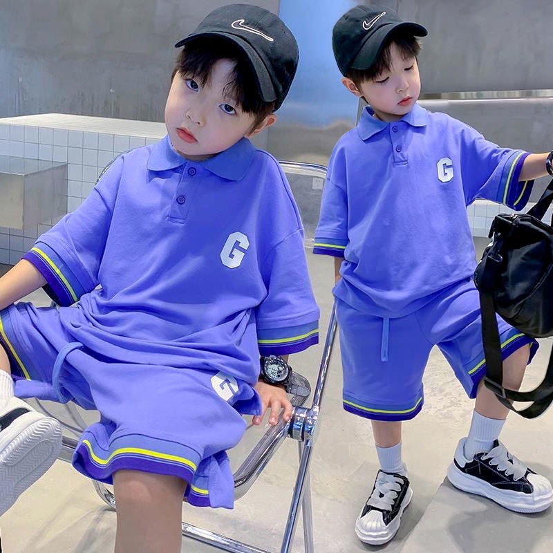 Bộ Quần Áo POLO Ngắn Tay Thời Trang Hè Năng Động Cho Bé Trai