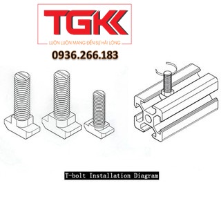 Bulong chữ T nhôm định hình