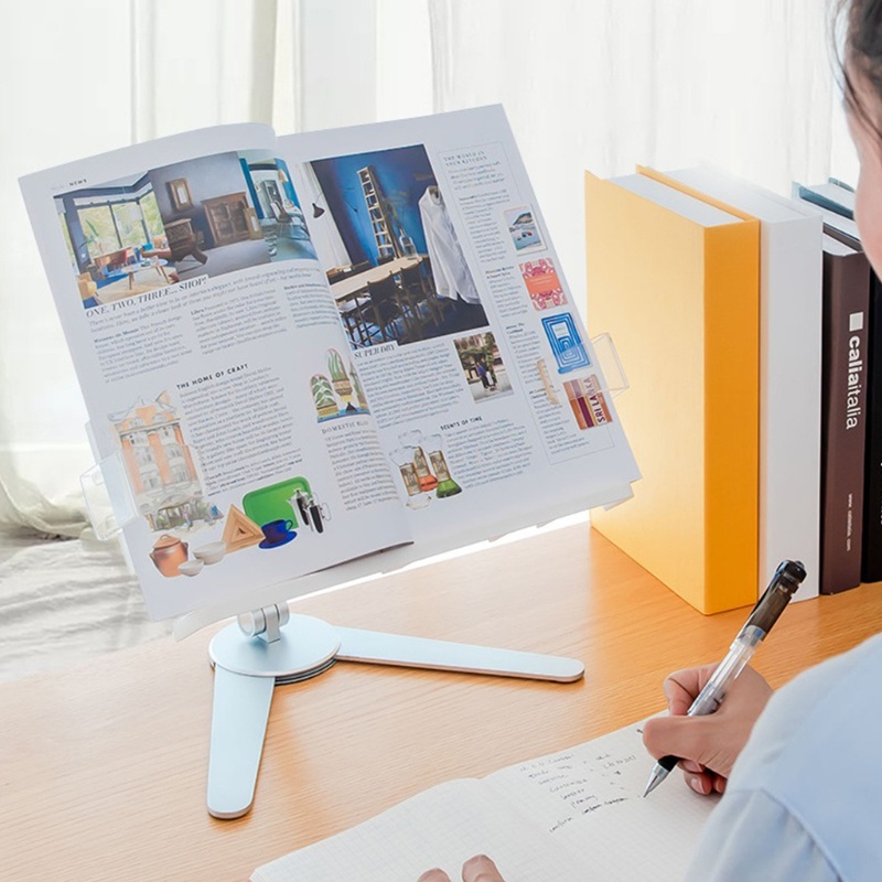 Giá Đỡ Sách Hạng Nặng Bằng Hợp Kim Nhôm Tùy Chỉnh Góc Độ Cao Tiện Dụng