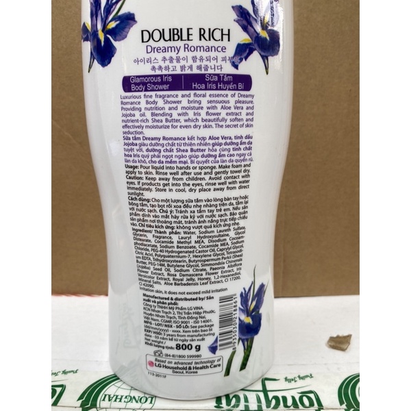 Sữa Tắm Double Rich Hoa Iris 800g