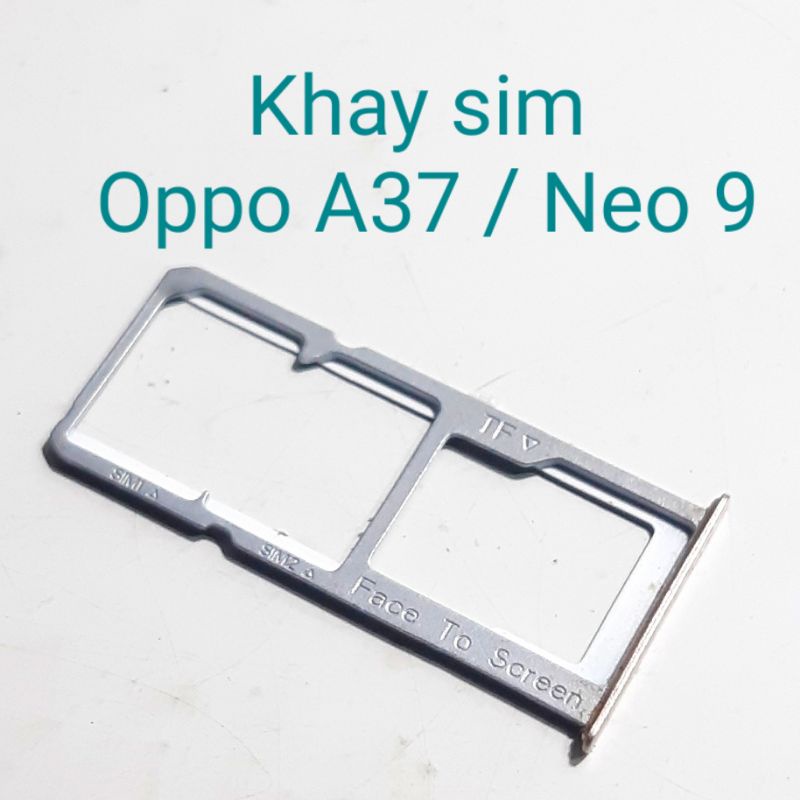 Khay sim Oppo neo 9 ,A37 màu vàng