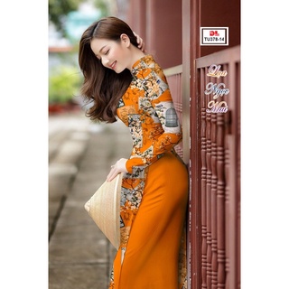 Vải áo dài in chuyển nhiệt 3D