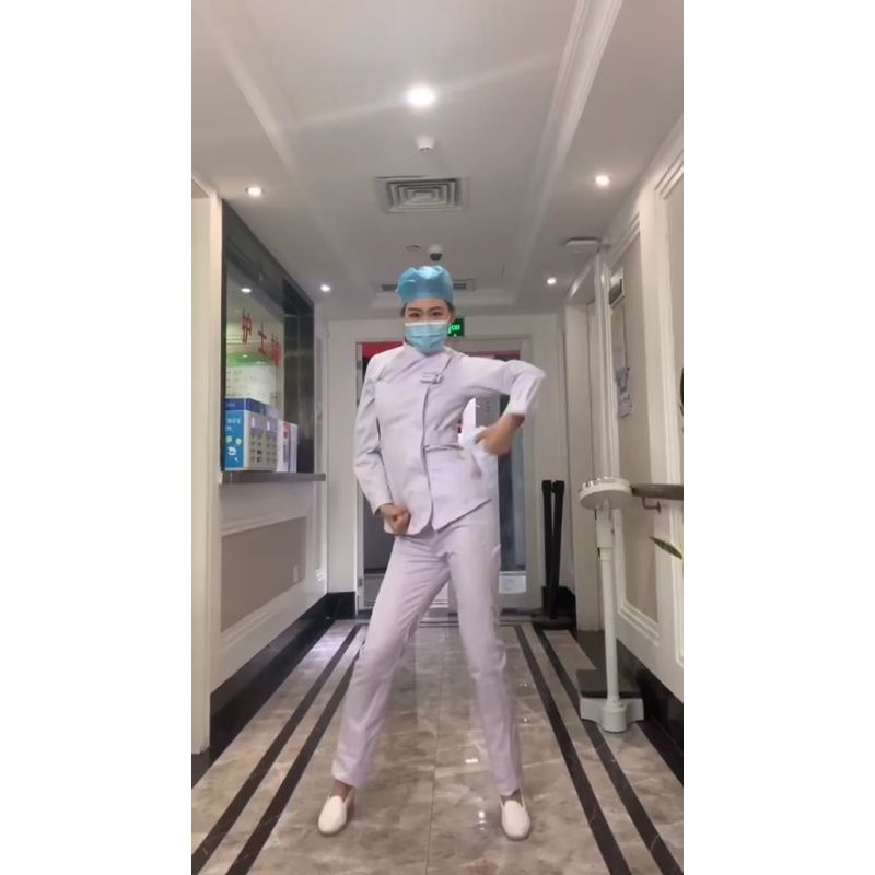 Vải Kate FO Trắng May Đồ Blouse Trắng Bác Sĩ Y Tá