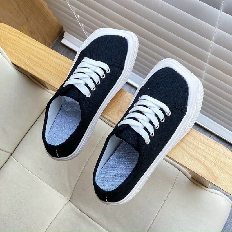 Giày Thể Thao Nữ Vải 🥰FREESHIP🥰 Giày Sneaker Vải Nữ Mũi Vuông Siêu Hot