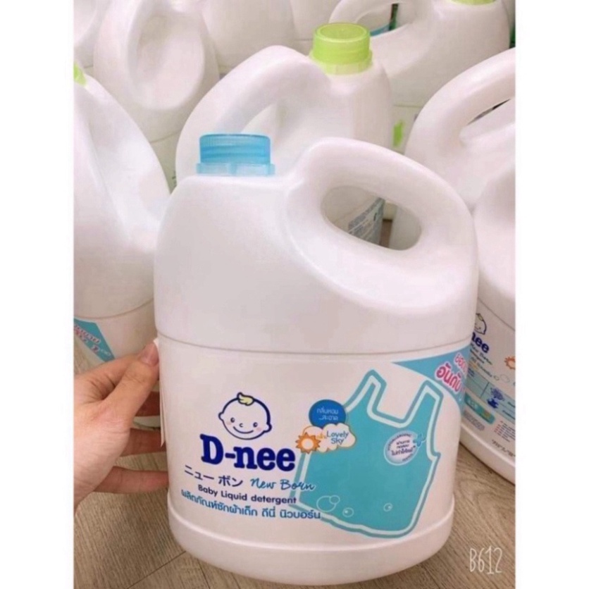 Nước Giặt Dnee Thái Lan Can 3000ml, Nước Giặt Xả Cho Em Bé - Tem Đại Thịnh