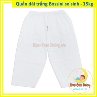 Quần dài trắng cho bé chất cotton mỏng mát / Quần Bossini cho bé
