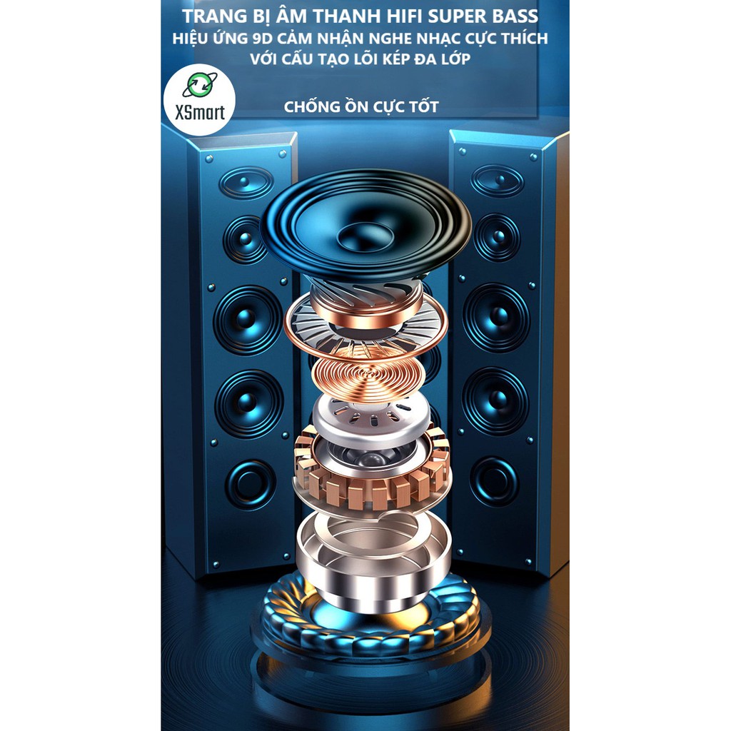 Tai Nghe Bluetooth Không Dây Cảm Ứng M12 PRO BASS Màn Hình LED Kiêm Sạc Dự Phòng Điện Thoại Có Đèn Pin, Có Mic, Dock Sạc | BigBuy360 - bigbuy360.vn