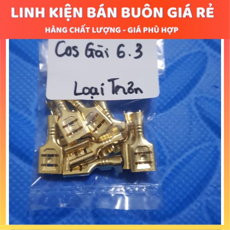 Đầu COS Gài 6.3 đủ loại FDD1.25-250 - 10 đầu cos gài 6.3, đầu cos gai, đầu cos kẹp dây điện, đầu cos dây điện