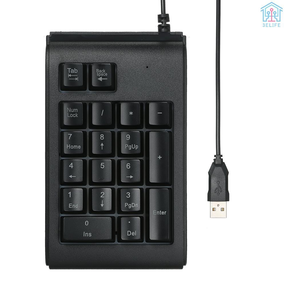 Bàn Phím Cơ 19 Phím Chống Nước Có Đèn Led Nền Cho Laptop Máy Tính