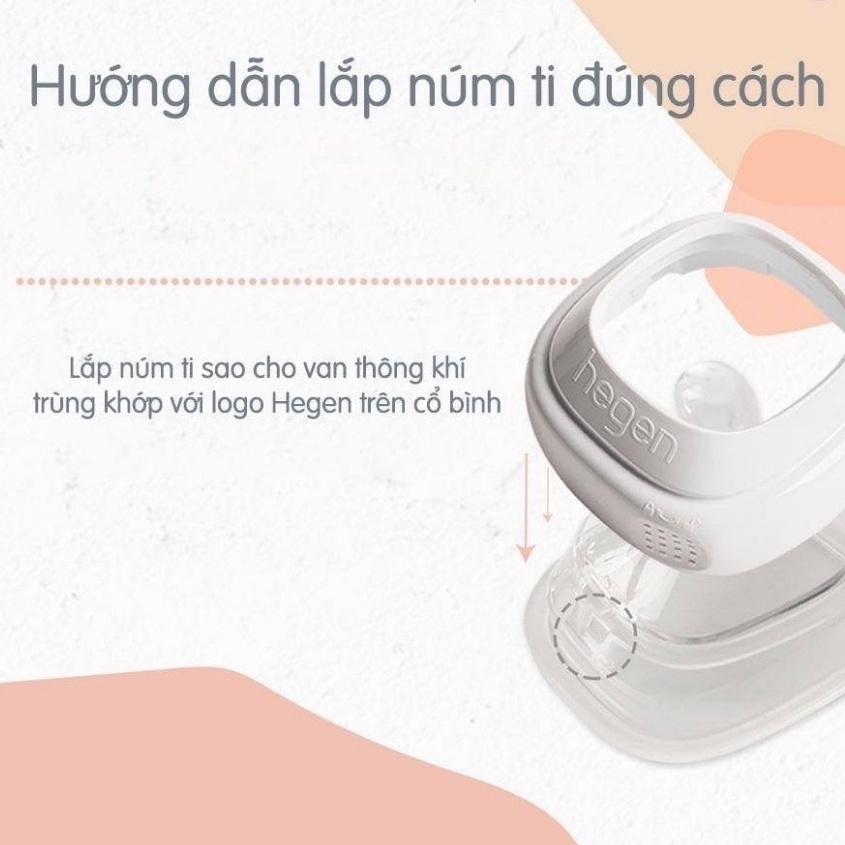 Núm ti bình sữa Hegen cho bé, núm ty thay thế số 0, 1, 2, 3 và Y cắt Tách Lẻ Hộp Đôi - 1 Đổi 1 Nếu Lỗi NSX
