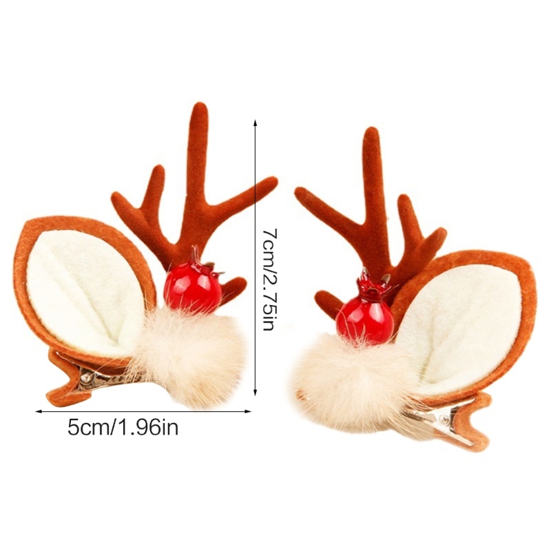 Kẹp Tóc Hình Sừng Tuần Lộc Giáng Sinh