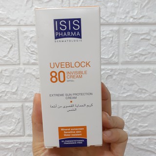 Kem Chống Nắng Isis Pharma Uveblock 80 Invisible Cream 40ml