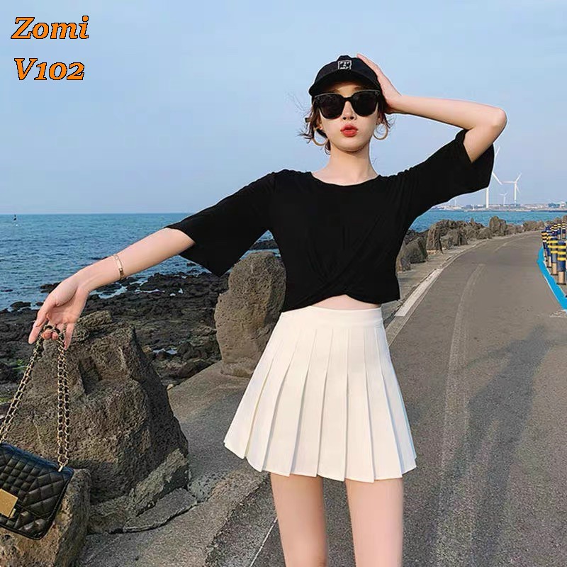 Váy tennis xếp li cạp cao cá tính ZOMI V102