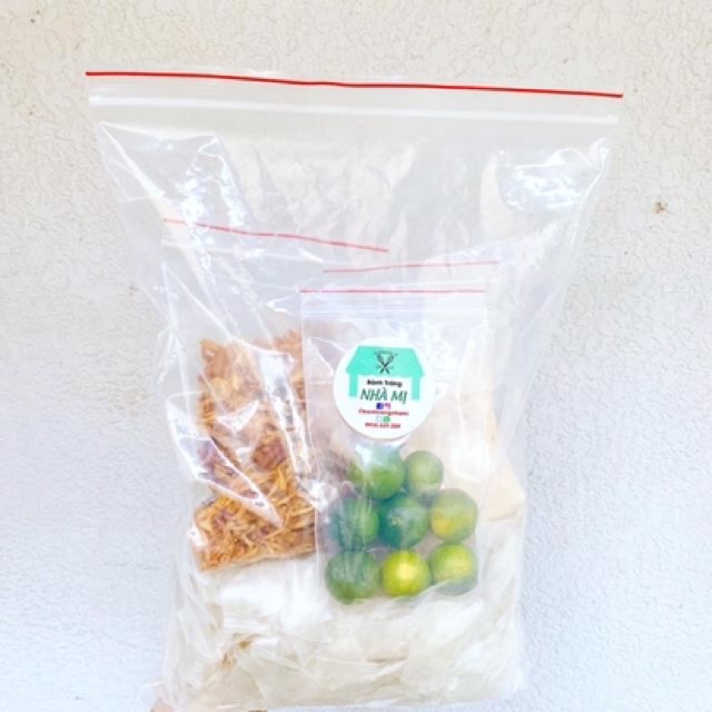 Bánh Tráng phơi sương + muối nhuyễn + hành tỏi phi