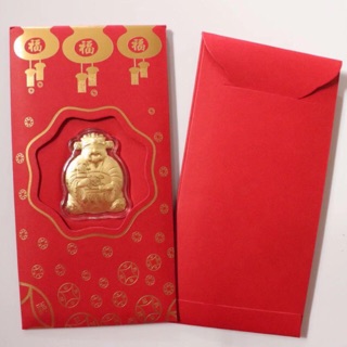 Bao lì xì chuột vàng và thần tài { HÀNG CAO CẤP }