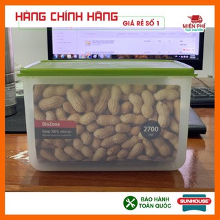 Hộp đựng thức ăn SUNHOUSE 2700ML, Hộp bảo quản thực phẩm khô SUNHOUSE BioZone.