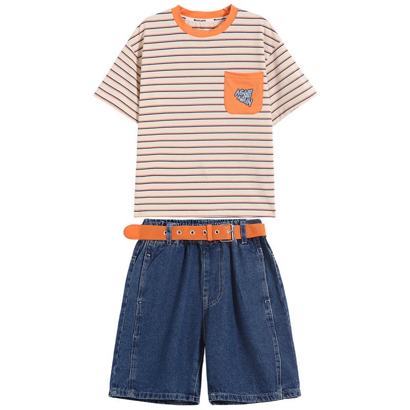 Bộ Áo Sơ Mi Ngắn Tay Và Quần Short Thời Trang Mùa Hè Cho Bé Gái 2022 Tw