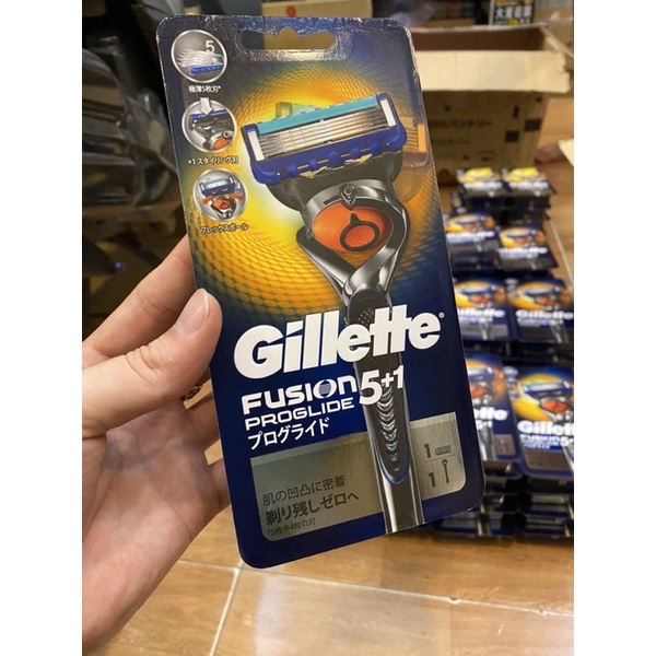 Dao cạo râu Nhật Bản cao cấp 5 lưỡi Gillette Fusion Proglide ( 1 đầu 1 cán )