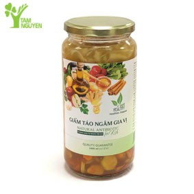 Giấm táo ngâm gia vị Viet Healthy 100ml, kháng sinh tự nhiên trẻ em VietHealthy- giúp chống viêm, hỗ trợ miễn dịch