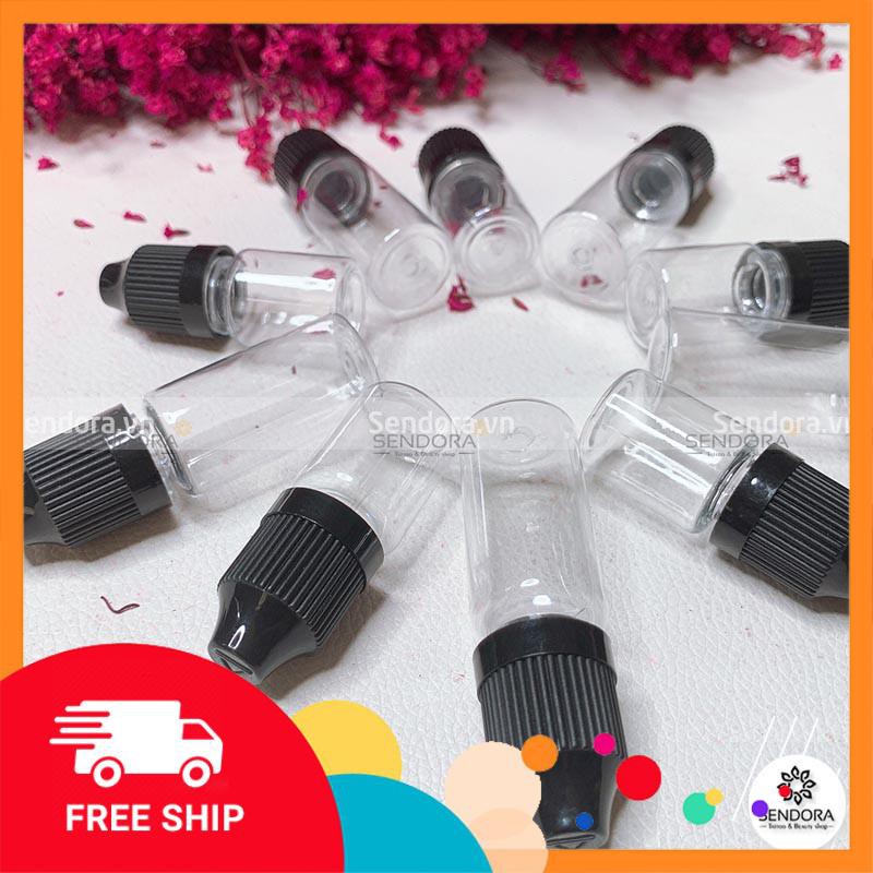 Lọ Nhựa Chiết (🎁+ FREESHIP💖)Chai Nhựa Chiết Mực Xăm 5ml-10ml.